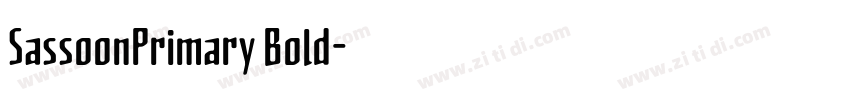 SassoonPrimary Bold字体转换